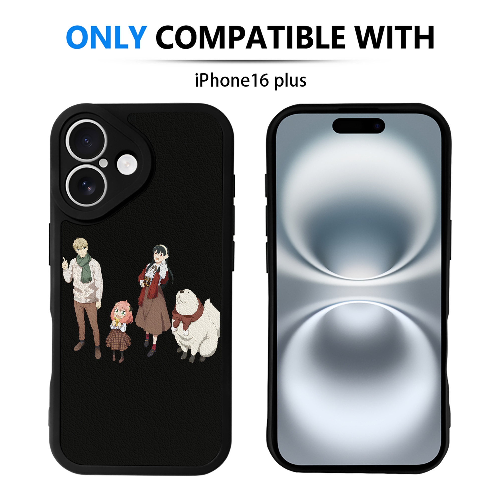 （画像用） SPY×FAMILY间谍家家酒 【iPhone 16シリーズ対応】シリコンスマホケース（レザー調） 材質：シリコン